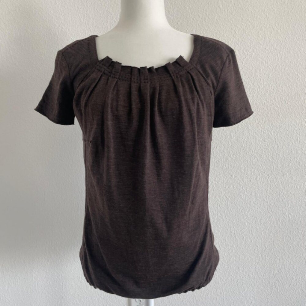 ❌SOLD❌ Louis Vuitton Brown Square Neck Wool Sweater Size 36